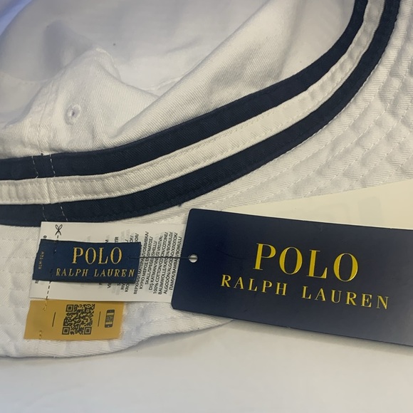 ✔️sold Polo Ralph Lauren Bucket Hat Reversible Seersucker XL New - Picture 6 of 10